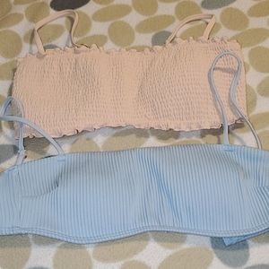 Hollister bathing suit tops XS & Small